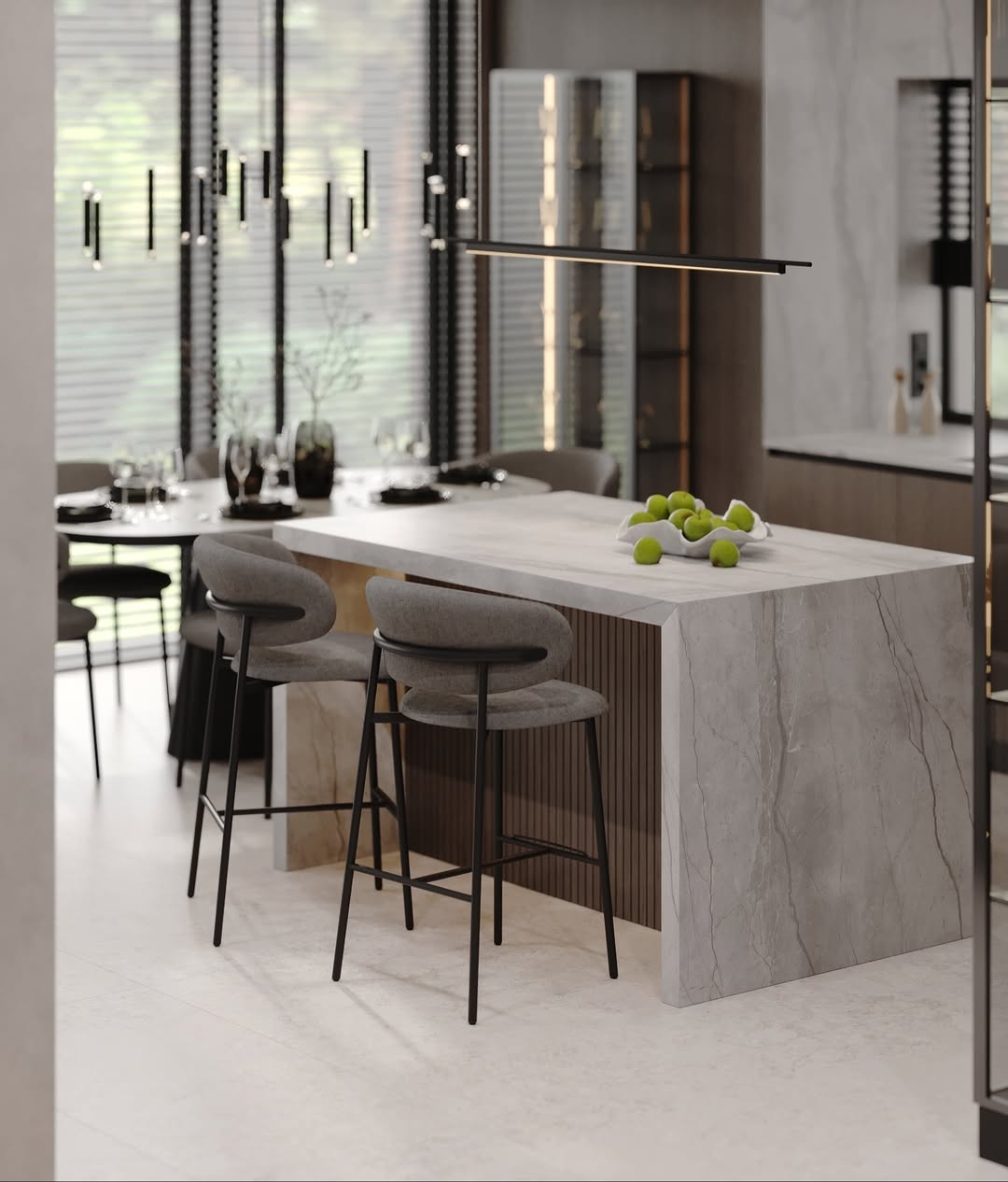 Apartment Interior 75 m² —  Warm Modern Gallery